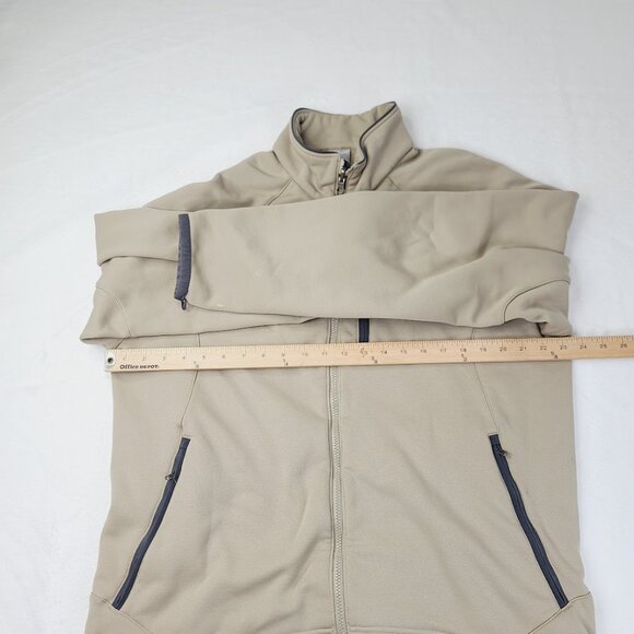 Nike ACG Men's Ecru Tan Therma Fit Long Sleeve Full Zip Winter Fleece Jacket L - Picture 4 of 9